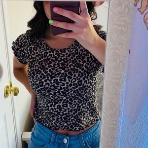 American eagle cheetah print top